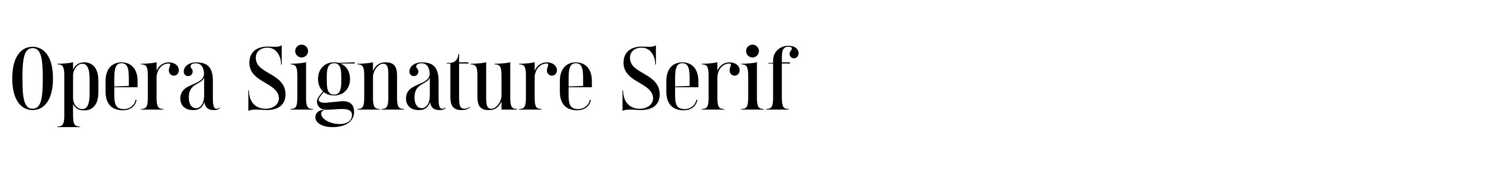 Opera Signature Serif